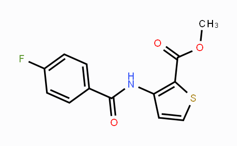 CAS No. 478080-00-1, Methyl 3-[(4-fluorobenzoyl)amino]-2-thiophenecarboxylate