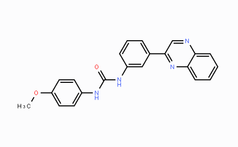 CAS No. 866131-45-5, N-(4-Methoxyphenyl)-N'-[3-(2-quinoxalinyl)phenyl]urea