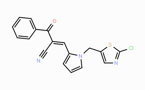 CAS No. 692732-76-6, (E)-2-Benzoyl-3-{1-[(2-chloro-1,3-thiazol-5-yl)methyl]-1H-pyrrol-2-yl}-2-propenenitrile