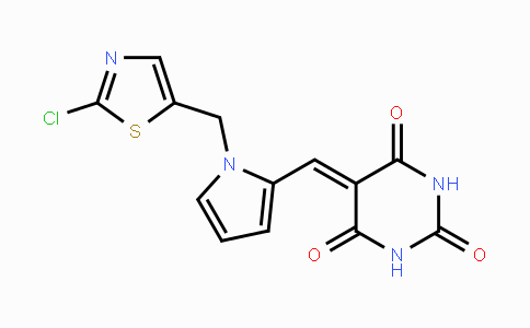 CAS No. 866131-57-9, 5-({1-[(2-Chloro-1,3-thiazol-5-yl)methyl]-1H-pyrrol-2-yl}methylene)-2,4,6(1H,3H,5H)-pyrimidinetrione