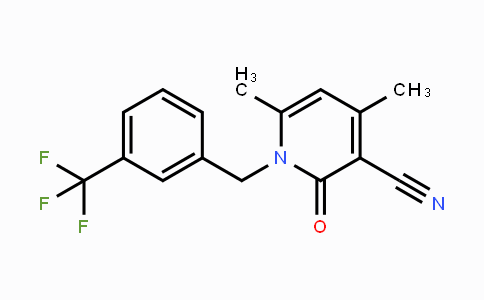 CAS No. 866131-83-1, 4,6-Dimethyl-2-oxo-1-[3-(trifluoromethyl)benzyl]-1,2-dihydro-3-pyridinecarbonitrile