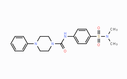 CAS No. 692733-01-0, N-{4-[(Dimethylamino)sulfonyl]phenyl}-4-phenyltetrahydro-1(2H)-pyrazinecarboxamide