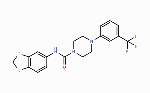 DY119716 | 701924-07-4 | N-(1,3-Benzodioxol-5-yl)-4-[3-(trifluoromethyl)phenyl]tetrahydro-1(2H)-pyrazinecarboxamide