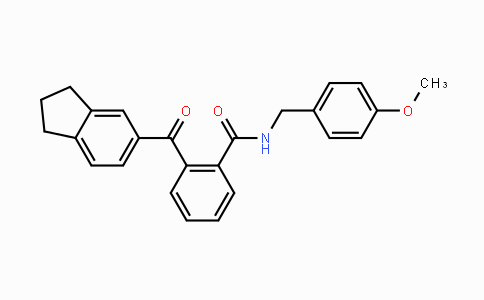 CAS No. 866132-67-4, 2-(2,3-Dihydro-1H-inden-5-ylcarbonyl)-N-(4-methoxybenzyl)benzenecarboxamide