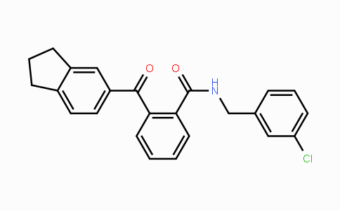CAS No. 866133-20-2, N-(3-Chlorobenzyl)-2-(2,3-dihydro-1H-inden-5-ylcarbonyl)benzenecarboxamide