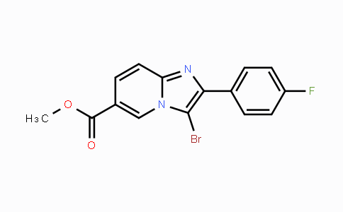CAS No. 866133-55-3, Methyl 3-bromo-2-(4-fluorophenyl)imidazo[1,2-a]pyridine-6-carboxylate