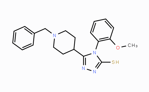 CAS No. 866134-89-6, 5-(1-Benzyl-4-piperidinyl)-4-(2-methoxyphenyl)-4H-1,2,4-triazol-3-ylhydrosulfide