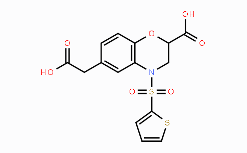 866134-97-6 | 6-(Carboxymethyl)-4-(2-thienylsulfonyl)-3,4-dihydro-2H-1,4-benzoxazine-2-carboxylic acid