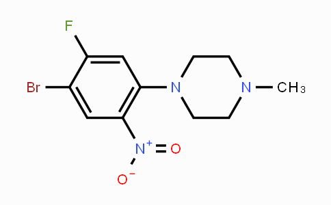 CAS No. 866135-67-3, 1-(4-Bromo-5-fluoro-2-nitrophenyl)-4-methylpiperazine