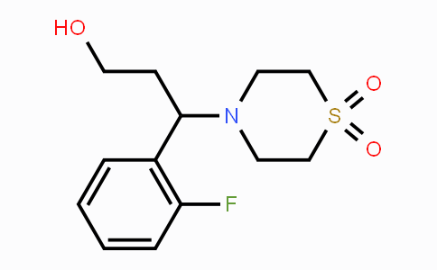 CAS No. 866135-72-0, 4-[1-(2-Fluorophenyl)-3-hydroxypropyl]-1lambda~6~,4-thiazinane-1,1-dione