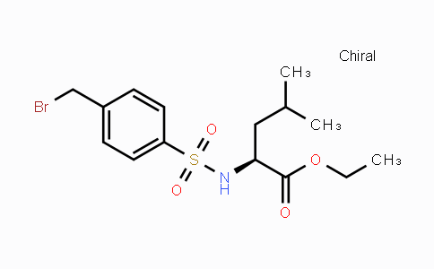 CAS No. 141834-14-2, Ethyl (2S)-2-({[4-(bromomethyl)phenyl]sulfonyl}amino)-4-methylpentanoate