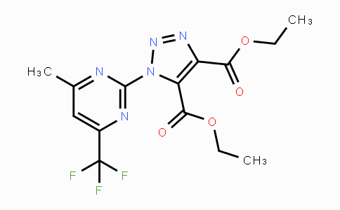 CAS No. 866135-73-1, Diethyl 1-[4-methyl-6-(trifluoromethyl)-2-pyrimidinyl]-1H-1,2,3-triazole-4,5-dicarboxylate