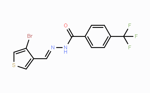 CAS No. 900019-36-5, N'-[(E)-(4-Bromo-3-thienyl)methylidene]-4-(trifluoromethyl)benzenecarbohydrazide