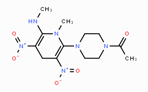 CAS No. 339020-85-8, 1-{4-[1-Methyl-6-(methylamino)-3,5-dinitro-1,4-dihydro-2-pyridinyl]piperazino}-1-ethanone