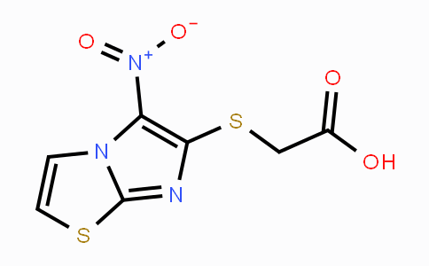 CAS No. 339022-47-8, 2-[(5-Nitroimidazo[2,1-b][1,3]thiazol-6-yl)sulfanyl]acetic acid
