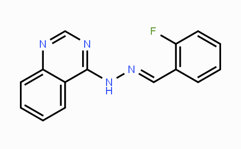 CAS No. 1429220-50-7, 2-Fluorobenzenecarbaldehyde N-(4-quinazolinyl)hydrazone