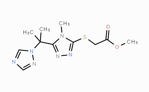 CAS No. 478080-10-3, Methyl 2-({4-methyl-5-[1-methyl-1-(1H-1,2,4-triazol-1-yl)ethyl]-4H-1,2,4-triazol-3-yl}sulfanyl)acetate
