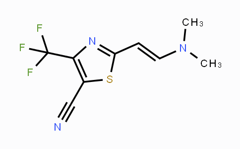 CAS No. 339026-35-6, 2-[2-(Dimethylamino)vinyl]-4-(trifluoromethyl)-1,3-thiazole-5-carbonitrile