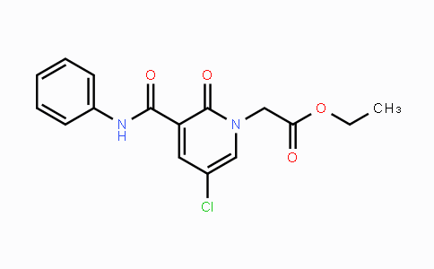 CAS No. 339028-37-4, Ethyl 2-[3-(anilinocarbonyl)-5-chloro-2-oxo-1(2H)-pyridinyl]acetate