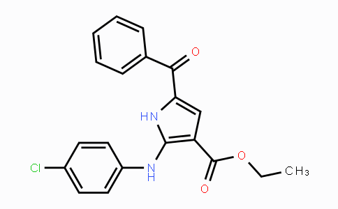 CAS No. 122380-02-3, Ethyl 5-benzoyl-2-(4-chloroanilino)-1H-pyrrole-3-carboxylate