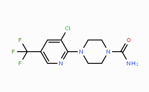 CAS No. 339029-21-9, 4-[3-Chloro-5-(trifluoromethyl)-2-pyridinyl]tetrahydro-1(2H)-pyrazinecarboxamide