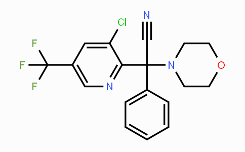 CAS No. 339029-74-2, 2-[3-Chloro-5-(trifluoromethyl)-2-pyridinyl]-2-morpholino-2-phenylacetonitrile