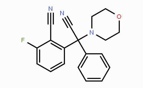 CAS No. 400087-70-9, 2-[Cyano(morpholino)phenylmethyl]-6-fluorobenzenecarbonitrile