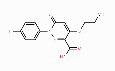 CAS No. 339096-33-2, 1-(4-Fluorophenyl)-6-oxo-4-(propylsulfanyl)-1,6-dihydro-3-pyridazinecarboxylic acid