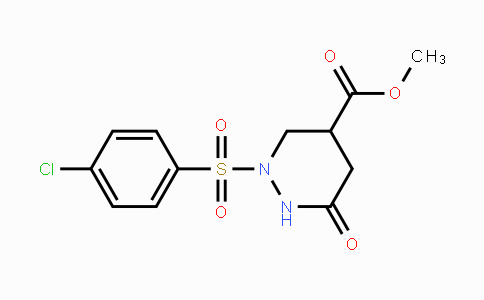CAS No. 339096-87-6, Methyl 2-[(4-chlorophenyl)sulfonyl]-6-oxohexahydro-4-pyridazinecarboxylate