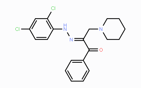 CAS No. 866136-15-4, 1-Phenyl-3-piperidino-1,2-propanedione 2-[N-(2,4-dichlorophenyl)hydrazone]