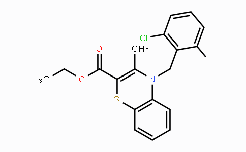 CAS No. 339098-17-8, Ethyl 4-(2-chloro-6-fluorobenzyl)-3-methyl-4H-1,4-benzothiazine-2-carboxylate