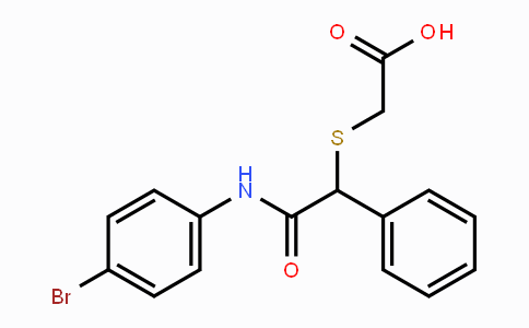CAS No. 339098-39-4, 2-{[2-(4-Bromoanilino)-2-oxo-1-phenylethyl]sulfanyl}acetic acid