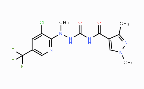 CAS No. 321574-36-1, N-({2-[3-Chloro-5-(trifluoromethyl)-2-pyridinyl]-2-methylhydrazino}carbonyl)-1,3-dimethyl-1H-pyrazole-4-carboxamide