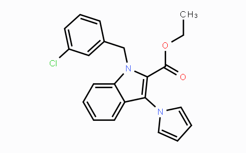 CAS No. 339098-90-7, Ethyl 1-(3-chlorobenzyl)-3-(1H-pyrrol-1-yl)-1H-indole-2-carboxylate