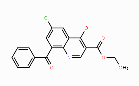 CAS No. 192513-59-0, Ethyl 8-benzoyl-6-chloro-4-hydroxy-3-quinolinecarboxylate