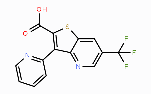 CAS No. 478080-12-5, 3-(2-Pyridinyl)-6-(trifluoromethyl)thieno[3,2-b]pyridine-2-carboxylic acid