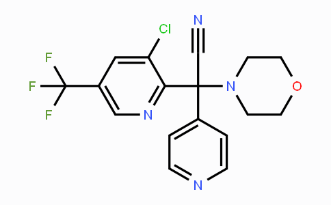 CAS No. 339099-85-3, 2-[3-Chloro-5-(trifluoromethyl)-2-pyridinyl]-2-morpholino-2-(4-pyridinyl)acetonitrile