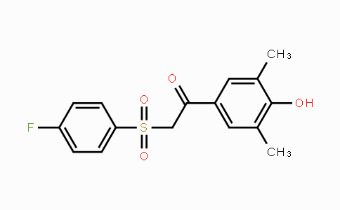 CAS No. 339100-34-4, 2-[(4-Fluorophenyl)sulfonyl]-1-(4-hydroxy-3,5-dimethylphenyl)-1-ethanone