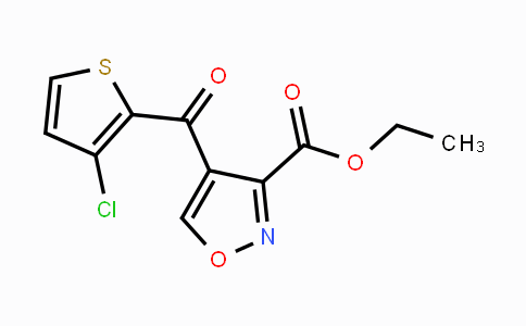 CAS No. 338982-48-2, Ethyl 4-[(3-chloro-2-thienyl)carbonyl]-3-isoxazolecarboxylate