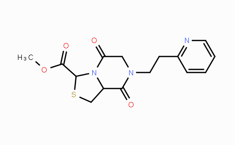 CAS No. 321574-50-9, Methyl 5,8-dioxo-7-[2-(2-pyridinyl)ethyl]hexahydro[1,3]thiazolo[3,4-a]pyrazine-3-carboxylate