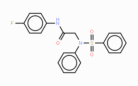 CAS No. 331727-06-1, N-(4-Fluorophenyl)-2-[(phenylsulfonyl)anilino]acetamide