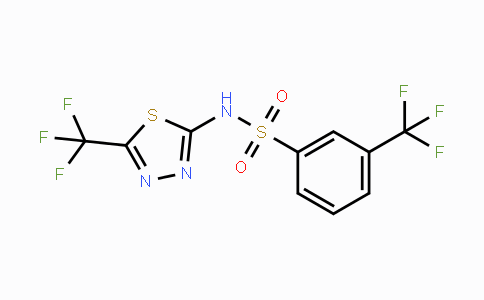 CAS No. 339103-79-6, 3-(Trifluoromethyl)-N-[5-(trifluoromethyl)-1,3,4-thiadiazol-2-yl]benzenesulfonamide