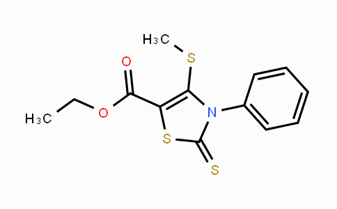CAS No. 125011-69-0, Ethyl 4-(methylsulfanyl)-3-phenyl-2-thioxo-2,3-dihydro-1,3-thiazole-5-carboxylate