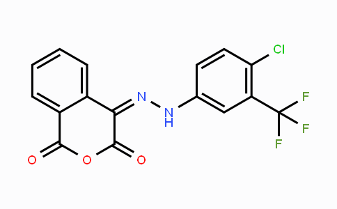 CAS No. 339100-72-0, 1H-Isochromene-1,3,4-trione 4-{N-[4-chloro-3-(trifluoromethyl)phenyl]hydrazone}