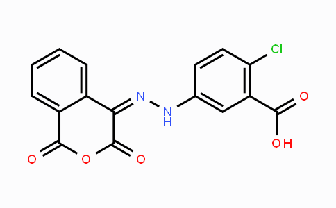 CAS No. 339100-75-3, 2-Chloro-5-{2-[1,3-dioxo-1H-isochromen-4(3H)-yliden]hydrazino}benzenecarboxylic acid