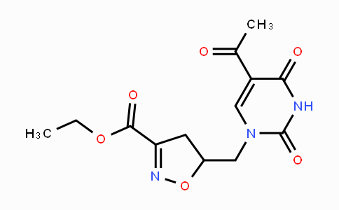 CAS No. 339101-01-8, Ethyl 5-{[5-acetyl-2,4-dioxo-3,4-dihydro-1(2H)-pyrimidinyl]methyl}-4,5-dihydro-3-isoxazolecarboxylate