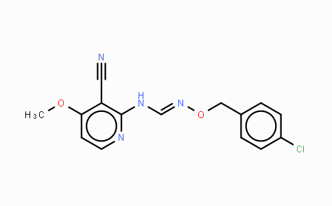 CAS No. 339102-41-9, N'-[(4-Chlorobenzyl)oxy]-N-(3-cyano-4-methoxy-2-pyridinyl)iminoformamide