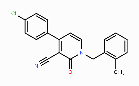 CAS No. 866136-45-0, 4-(4-Chlorophenyl)-1-(2-methylbenzyl)-2-oxo-1,2-dihydro-3-pyridinecarbonitrile