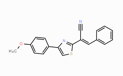CAS No. 332045-71-3, 2-[4-(4-Methoxyphenyl)-1,3-thiazol-2-yl]-3-phenylacrylonitrile