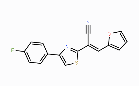 CAS No. 298219-43-9, (E)-2-[4-(4-Fluorophenyl)-1,3-thiazol-2-yl]-3-(2-furyl)-2-propenenitrile
